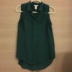 H&M Button-Up Tank Top